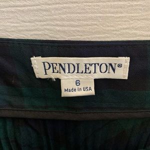 Pendleton Tartan Pleated Skirt, size 6